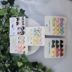 30 pair of Mouse Theme Post Earrings NEW